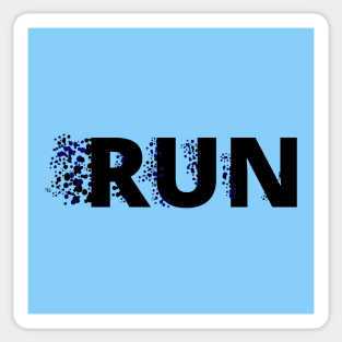 Run Art Sticker